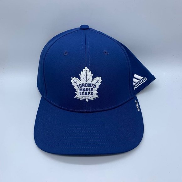 adidas Other - Toronto Maple Leafs NHL M/L Blue Adidas Aerowarm Hat Fitted Cap Mens